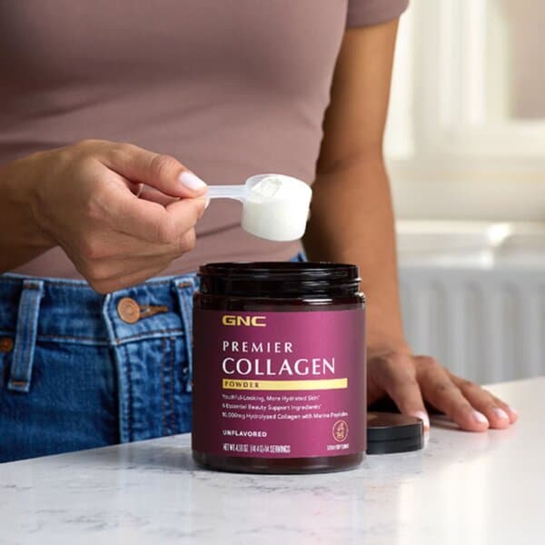 Gnc Premier Collagen Powder, Formula Premium De Peptide De Colagen Hidrolizat Fara Aroma, 141.4 G