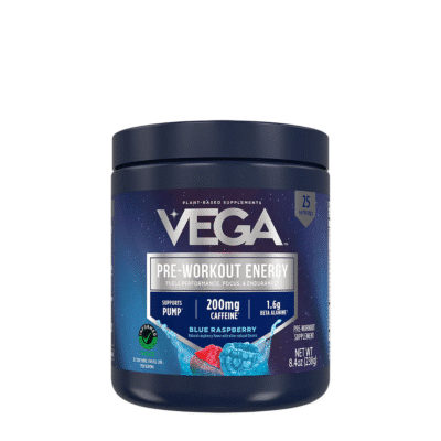 Vega Pre-workout Energy Blue Raspberry Flavor