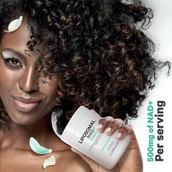 Codeage Liposomal Nad+ Eternal, Nicotinamide Adenine Dinucleotide, Nad+ Liposomal Cu Betaina Tmg, 60 Cps, GNC