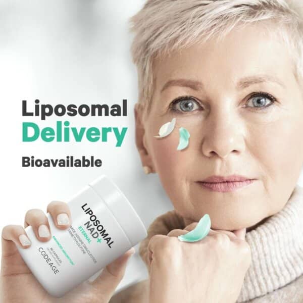 Codeage Liposomal Nad+ Eternal, Nicotinamide Adenine Dinucleotide, Nad+ Liposomal Cu Betaina Tmg, 60 Cps, GNC