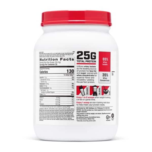 Gnc Pro Performance 100% Whey, Proteina Din Zer Cu Aroma De Biscuiti Si Crema, Testata Antidoping, 860 g