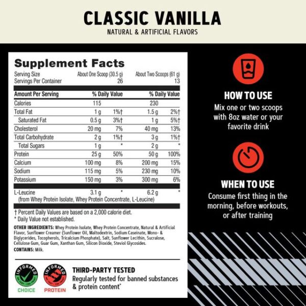 Gnc Amp Wheybolic, Proteina Din Zer, Cu Aroma De Vanilie, 792,9 g