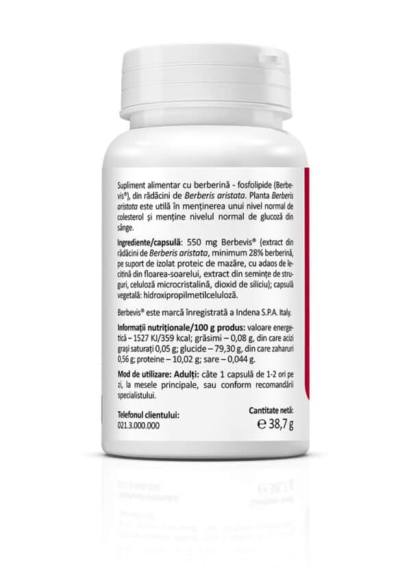 5941872402729-1 Berberine Optimum cu Berbevis® extract 550 mg, 30 capsule, Zenyth