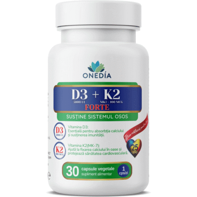Vitamina D3 + K2 Forte, 30 capsule, Onedia
