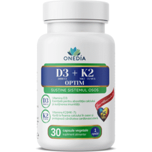 Vitamina D3 + K2 Optim, 30 capsule, Onedia