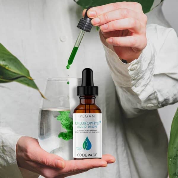 Codeage Chlorophyll Liquid Drops, Clorofila Lichida Cu Aroma De Menta, 60 Ml