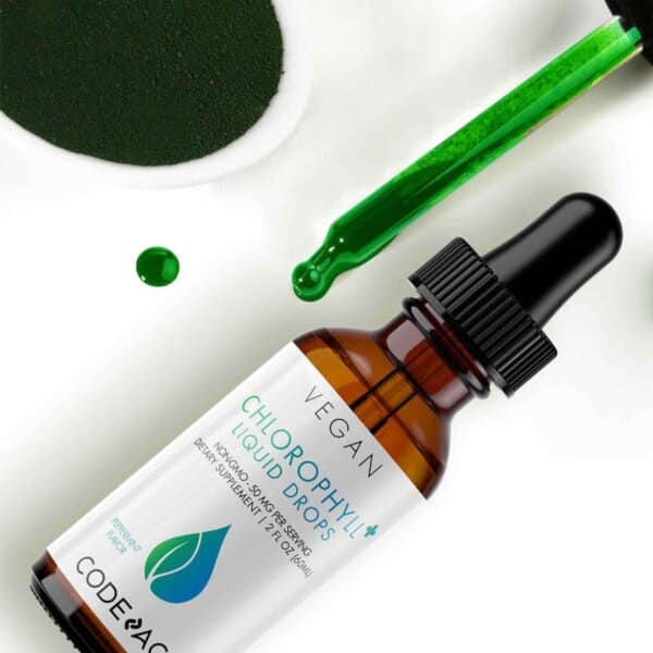 Codeage Chlorophyll Liquid Drops, Clorofila Lichida Cu Aroma De Menta, 60 Ml