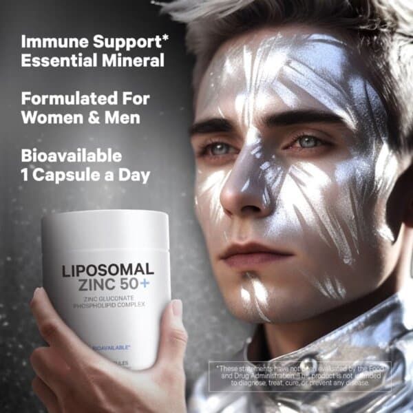 Codeage Liposomal Zinc 50+, Zinc Lipozomal 50+ Complex De Fosfolipide, 100 Cps