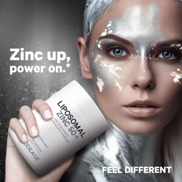 Codeage Liposomal Zinc 50+, Zinc Lipozomal 50+ Complex De Fosfolipide, 100 Cps