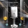 Codeage Platinum Multi Collagen Peptides, Peptide De Colagen Cu Biotina, Keratina Si Acid Hialuronic, 323 G