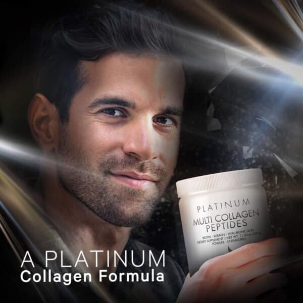 Codeage Platinum Multi Collagen Peptides, Peptide De Colagen Cu Biotina, Keratina Si Acid Hialuronic, 323 G