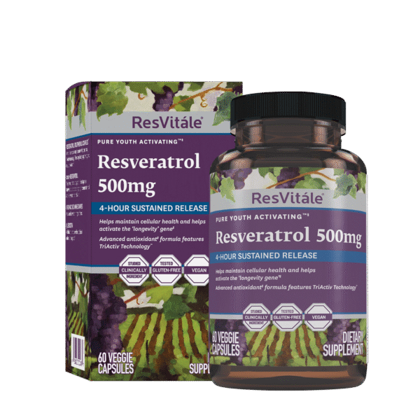 Resvitale Resveratrol 500 Mg Cu Quercetina