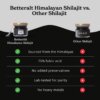 Better Alt Shilajit Himalayan, Rasină pură cu 75% Acid Fulvic, 30g, GNC