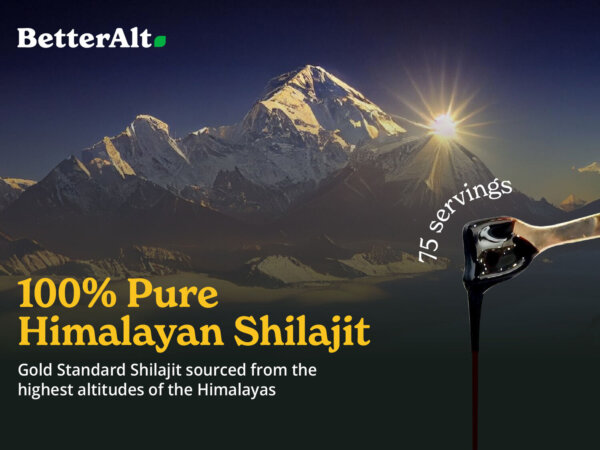 Better Alt Shilajit Himalayan, Rasină pură cu 75% Acid Fulvic, 30g, GNC