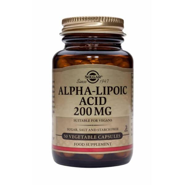 Solgar Supliment alimentar Acid Alfa-lipoic 200 mg, 50 capsule
