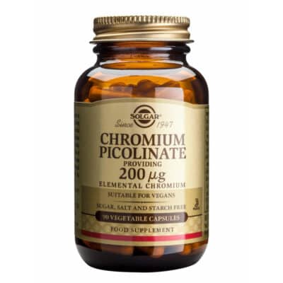 Chromium Picolinate 200ug 90 veg caps Solgar Picolinat de crom, 200 mcg, 90 capsule