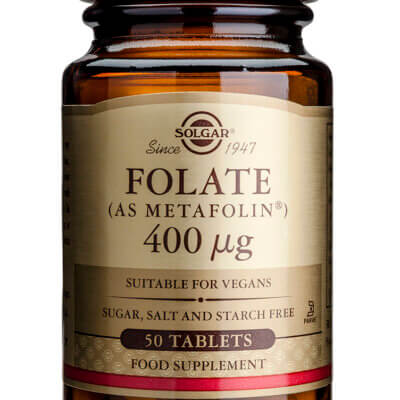 Folate (as Metafolin) 400mcg 50 tabs