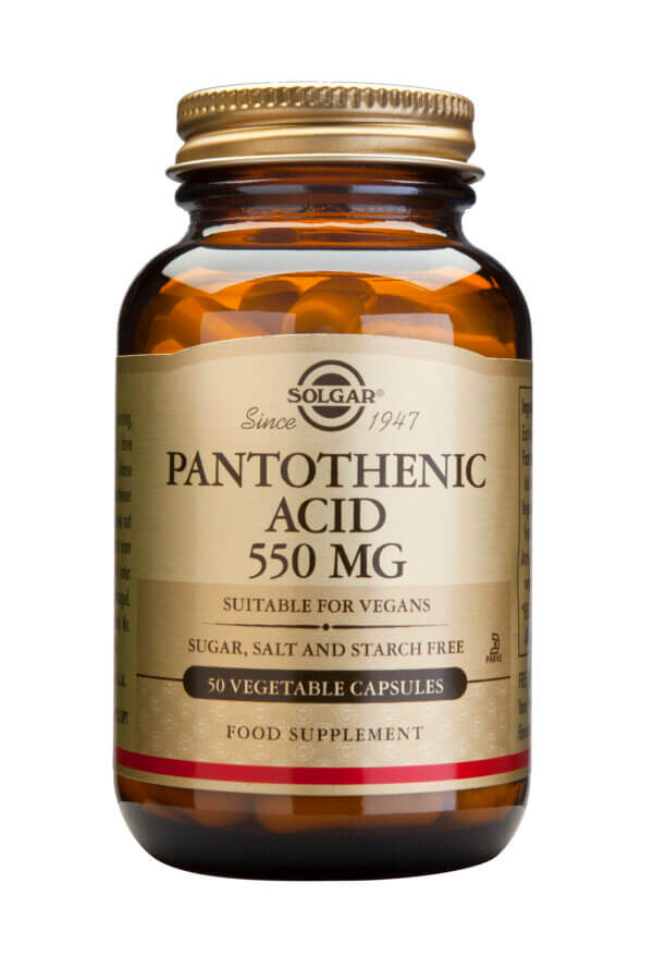 Pantothenic acid 550mg 50 capsule vegetale