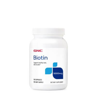 Biotin 5000 Mcg, 120 Cps, GNC
