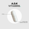 0853919008236-4 Codeage ADK Vitamin Supplement, Formula pentru o piele sanatoasa, oase puternice si sistem imunitar activ, 180 cps