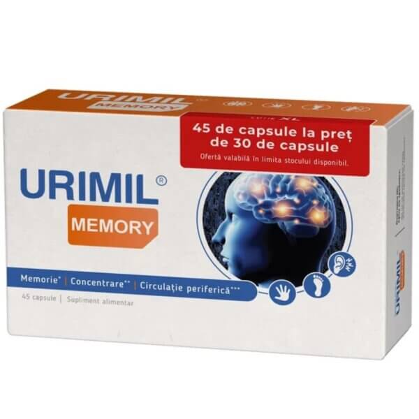 Urimil Memory, 45 capsule, Naturpharma