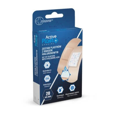 Plasturi cu acid hialuronic, 20 bucăți, ActivePlast