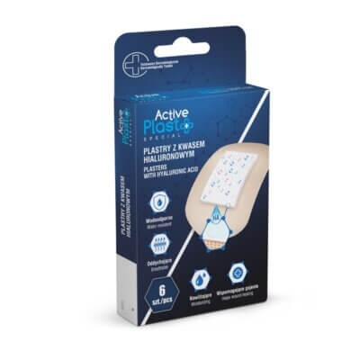 Plasturi cu acid hialuronic, 6 bucăți, ActivePlast