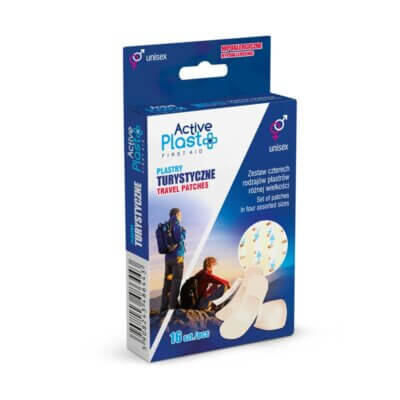 Plasturi travel mix, 16 bucăți, ActivePlast