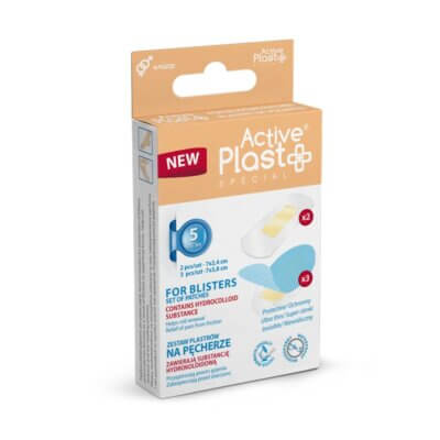 Plasturi pentru bășici, 5 bucăți, ActivePlast