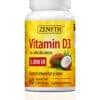 Vitamina D3 cu ulei de cocos, 5000UI, 60 capsule, Zenyth