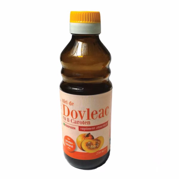 Ulei de dovleac cu Beta-caroten, 250 ml, Parapharm