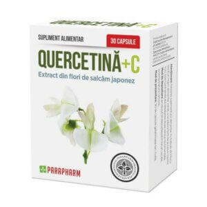Quercetină+C, 30 capsule, Parapharm