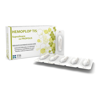 Supozitoare cu propolis Hemoplop Tis, 10 bucăți, Tis Farmaceutic
