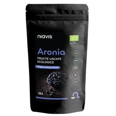 Aronia Fructe Uscate Raw Ecologice, 125g – Niavis