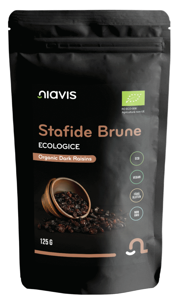 Stafide Brune Ecologice/BIO, 125g, Niavis