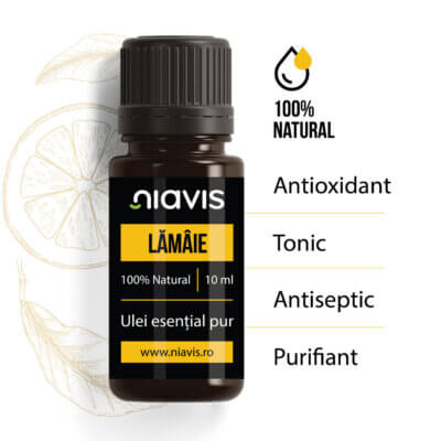 Ulei esențial de Lămâie, 10ml, Niavis