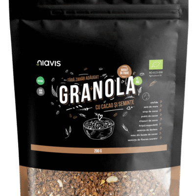 Granola cu cacao şi seminţe Ecologică/BIO, 200g, Niavis