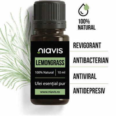 Ulei esențial de Lemongrass, 10ml, Niavis