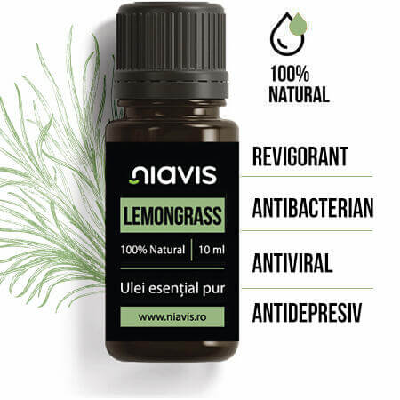 Ulei esențial de Lemongrass, 10ml, Niavis