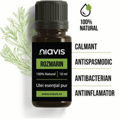 Ulei esențial de Rozmarin, 10ml, Niavis