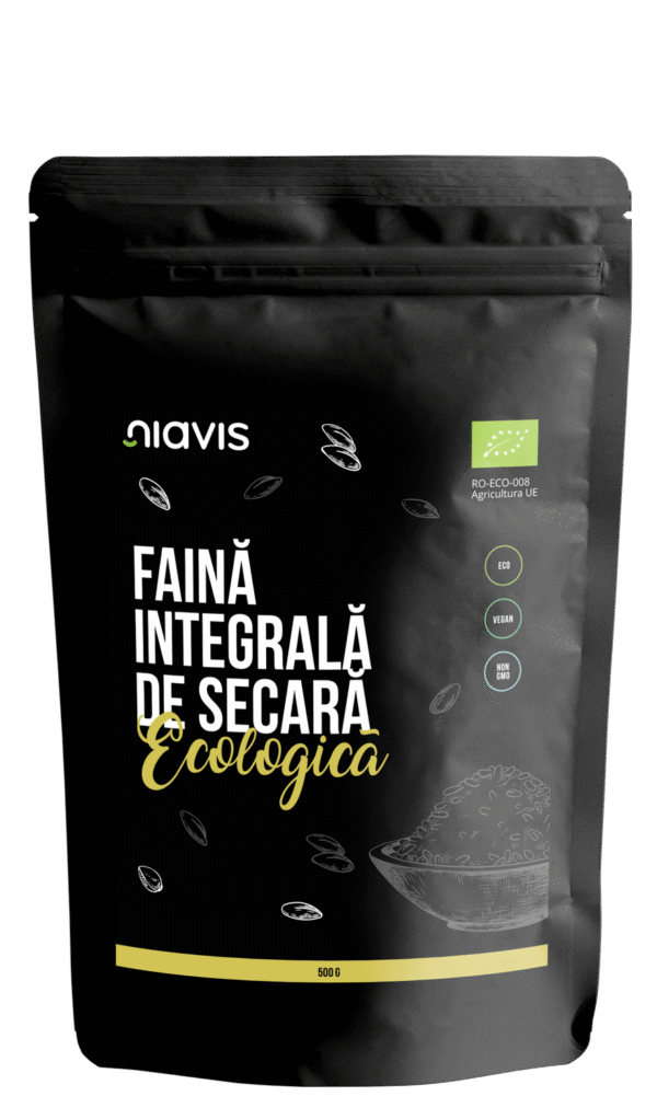 Făină integrală de secară ecologică/BIO, 500g, Niavis
