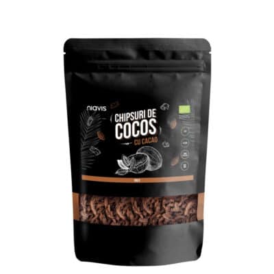 Chipsuri de Cocos cu Cacao Ecologice/Bio, 100g – Niavis