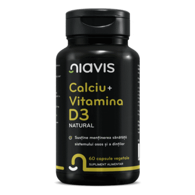 Calciu + Vitamina D3 Natural, 60 cps, Niavis