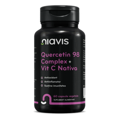 Quercetin 98 Complex + Vit C Nativă, 60 cps, Niavis