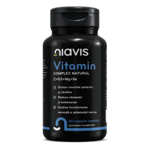 Vitamin Complex Natural C+D3+Mg+Se, 60cps, Niavis