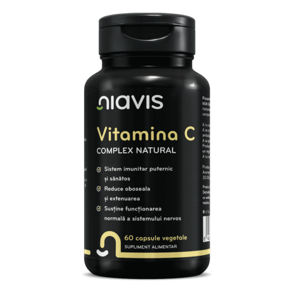 Vitamina C Extract Natural, 60 cps, Niavis