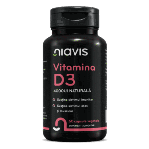 Vitamina D3 4000UI Naturală, 60 cps, Niavis