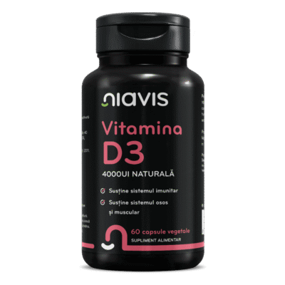 Vitamina D3 4000UI Naturală, 60 cps, Niavis