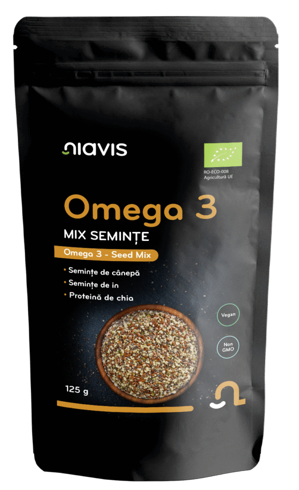 Omega 3, Mix Semințe Ecologice/BIO, 125g, Niavis