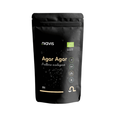 Agar-Agar Pulbere ecologică/BIO, 20g, Niavis